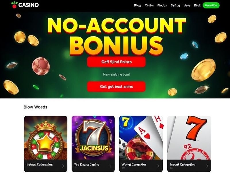 Explore the best no account casino bonuses available for instant play in 2024. Discover no deposit offers, free spins, and top-rated platforms with quick access to your favorite gambling games.